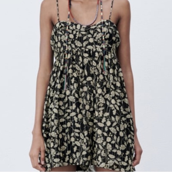 NWT ZARA PRINTED JUMPSUIT SIZE MEDIUM - Picture 7 of 8